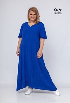 Picture of CURVY GIRL SCALLOPED COLLAR DRESS